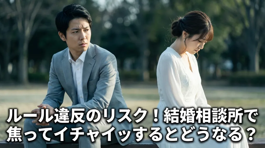 ルール違反のリスク！結婚相談所で焦ってイチャイチャするとどうなる？