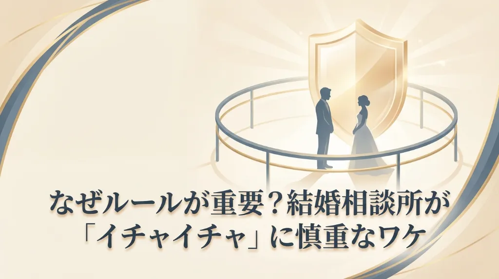 なぜルールが重要？結婚相談所が「イチャイチャ」に慎重なワケ
