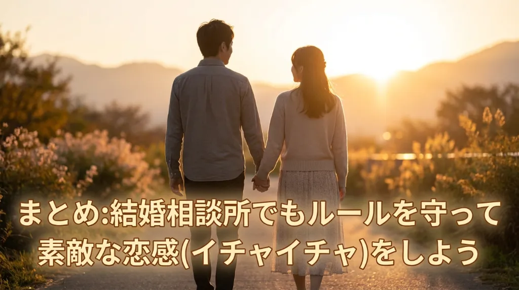 まとめ：結婚相談所でもルールを守って素敵な恋愛（イチャイチャ）をしよう