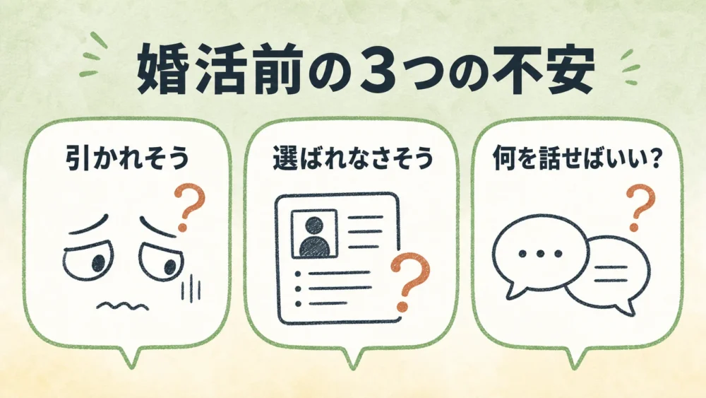 恋愛経験がない男性が婚活前に感じる、引かれる・選ばれない・会話への3つの不安